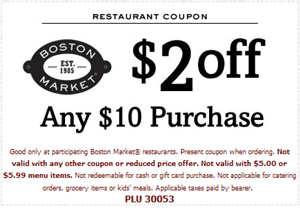 restaurant coupon