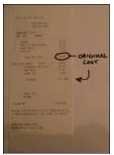 restaurant reciept